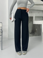 Fitilli Şardonlu Pantolon Siyah A4058 (Beden: M)