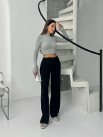 Fitilli Şardonlu Pantolon Siyah A4058 (Beden: M) - Görsel 5