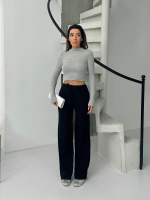 Fitilli Şardonlu Pantolon Siyah A4058 (Beden: M) - Görsel 6