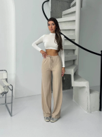 Fitilli Şardonlu Pantolon Bej A4058 (Beden: L)