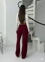 Fitilli Şardonlu Pantolon Bordo A4058 (Beden: M) - Görsel 2