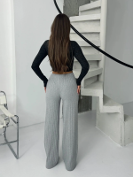 Fitilli Şardonlu Pantolon Gri A4058 (Beden: L) - Görsel 2