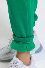 3 İplik Şardonlu Paça Lastikli Eşofman Yeşil İs001 (Beden: M) - Görsel 5