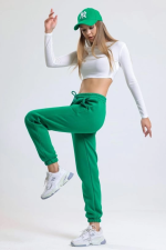 3 İplik Şardonlu Paça Lastikli Eşofman Yeşil İs001 (Beden: M) - Görsel 6