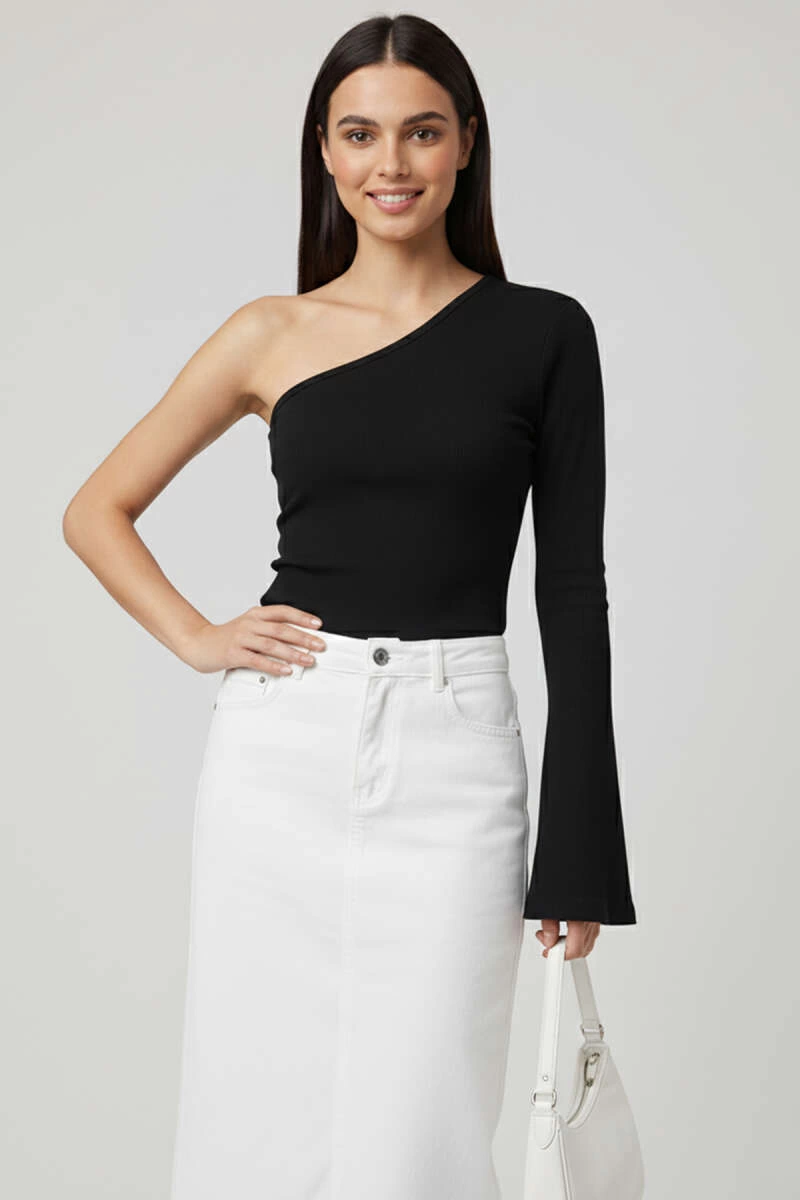 1234893_tek-omuzlu-basic-bluz-siyah-t4275-13991199-sw800sh1200.png Tek Omuzlu Basic Bluz Siyah T4275 (Beden: Xl) - Görsel 1