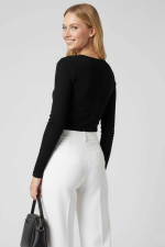 Çıtçıt Detaylı Bluz Siyah T4343 (Beden: S) - Görsel 2