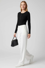 Çıtçıt Detaylı Bluz Siyah T4343 (Beden: Xl) - Görsel 3