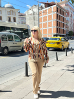 Hırka Pantolon Alt Üst Triko Takım Vizon (Beden: Standart) - Görsel 4