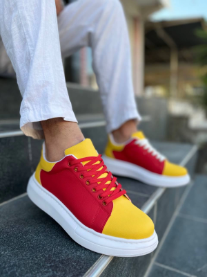 Kb-Kuback Taraftar Gtx Bağcıklı Günlük Erkek Ayakkabı Kırmızı (Numara: 41)