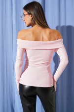 Madonna Çapraz Yaka Bluz Pembe T4331 (Beden: L) - Görsel 2