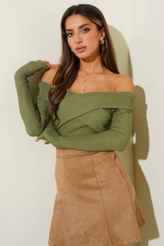 Madonna Çapraz Yaka Bluz Yeşil T4331 (Beden: S)