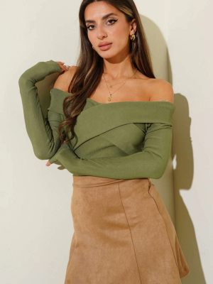 Madonna Çapraz Yaka Bluz Yeşil T4331 (Beden: S)