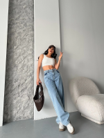 Baggy Kar Yıkama Orta Mavi Jeans Pantolon D2007 (Beden: 42) - Görsel 3