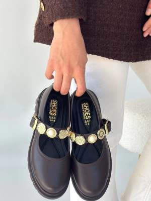 Okira Kahverengi Cilt Oxford Ayakkabı (Numara: 38)