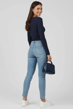 Yanı Büzgülü Bluz Lacivert T4322 (Beden: Xl) - Görsel 3