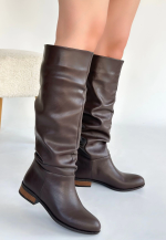 Winda Kahverengi Cilt Körüklü Çizme (Numara: 39) - Görsel 3