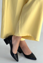 Meort Siyah Rugan Topuklu Ayakkabı (Numara: 40) - Görsel 3