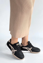 Zlay Siyah Cilt Bej Detaylı Bağcıklı Spor Ayakkabı (Numara: 36) - Görsel 2