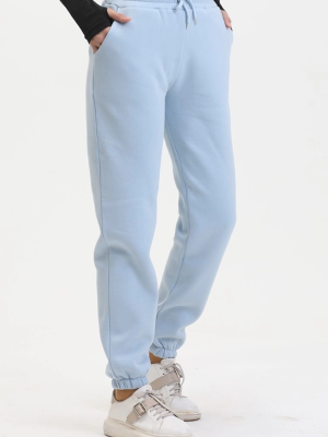 3 İplik Şardonlu Paça Lastikli Eşofman Bebe Mavi İs001 (Beden: Xl)