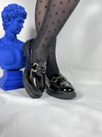 Kb-801 Kuback Kömür Rugan Günlük Kadın Babet (Numara: 36) - Görsel 4