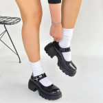 Siyat Siyah Rugan Dolgu Topuk Oxford Ayakkabı (Numara: 37) - Görsel 4