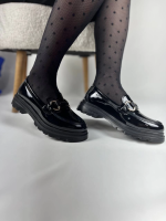 Kb-Zn101 Kuback Kömür Rugan Günlük Kadın Babet (Numara: 38) - Görsel 2