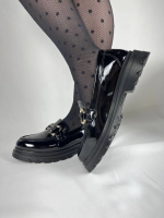 Kb-Zn101 Kuback Kömür Rugan Günlük Kadın Babet (Numara: 38) - Görsel 3