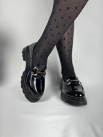 Kb-Zn101 Kuback Kömür Rugan Günlük Kadın Babet (Numara: 38) - Görsel 5