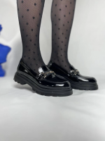 Kb-Zn103 Kuback Kömür Rugan Günlük Kadın Babet (Numara: 36)