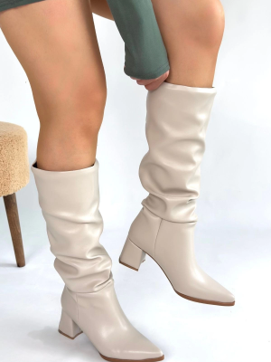 Pitay Ten Cilt Topuklu Çizme (Numara: 40)