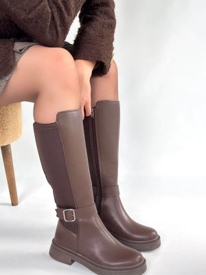 Zinda Kahverengi Cilt Çizme (Numara: 37)