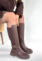 Zinda Kahverengi Cilt Çizme (Numara: 39)