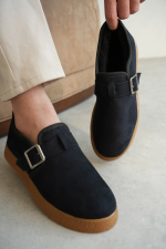 Kb-Kx1 Kuback Lacivert Kahve Taban Kürklü Günlük Erkek Ayakkabı (Numara: 43) - Görsel 2