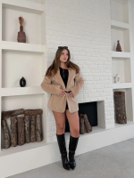 Fok Ceket Premıum Kalite Bej St255860 (Beden: Xl) - Görsel 2