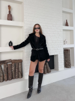 Fok Ceket Premıum Kalite Siyah St255860 (Beden: M) - Görsel 5