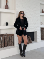 Fok Ceket Premıum Kalite Siyah St255860 (Beden: Xl) - Görsel 6