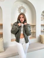 Puffer Kısa Mont Haki St25534 (Beden: M) - Görsel 2