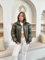 Puffer Kısa Mont Haki St25534 (Beden: M) - Görsel 5