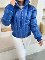 Puffer Kısa Mont Mavi St25534 (Beden: M) - Görsel 5