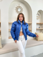 Puffer Kısa Mont Mavi St25534 (Beden: L) - Görsel 7