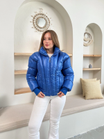 Puffer Kısa Mont Mavi St25534 (Beden: Xl) - Görsel 6