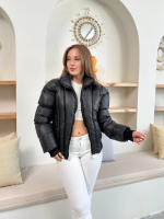 Puffer Kısa Mont Siyah St25534 (Beden: S)