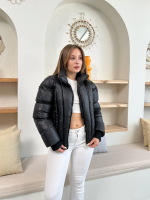 Puffer Kısa Mont Siyah St25534 (Beden: S) - Görsel 6