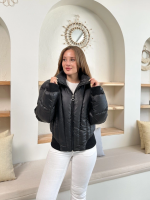 Puffer Kısa Mont Siyah St25534 (Beden: L) - Görsel 4