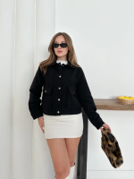 Zr Model Kaşe Ceket Siyah St255807 (Beden: S)