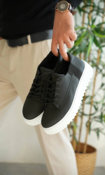 Kb-X516 Kuback Siyah Cilt Günlük Erkek Ayakkabı (Numara: 44) - Görsel 2