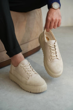 Kb-X516 Kuback Bej Süet Günlük Erkek Ayakkabı (Numara: 43) - Görsel 4