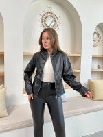 Mevsimlik Deri Ceket Siyah St255510 (Beden: M)