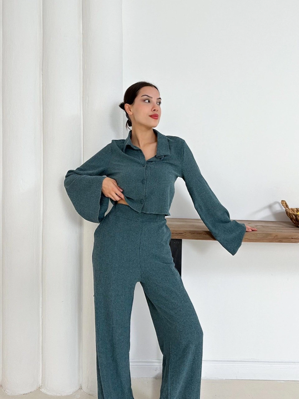 1235637_gomlek-yaka-kaplama-dugmeli-takim-petrol-yesili-st265866-35292326-sw959sh1280.png Gömlek Yaka Kaplama Düğmeli Takım Petrol Yeşili St265866 (Beden: Xl) - Görsel 4