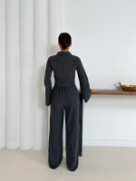 Gömlek Yaka Kaplama Düğmeli Takım Antrasit St265866 (Beden: Xl) - Görsel 3